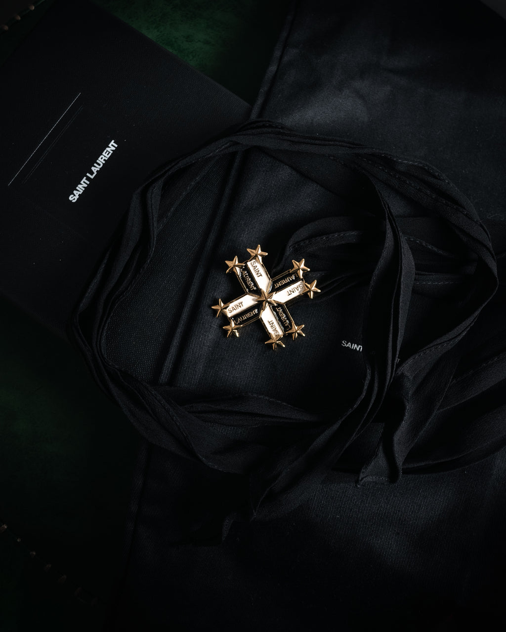 –SPECIAL– “SAINT LAURENT”
2013-2016 Cross star silk ribbon choker