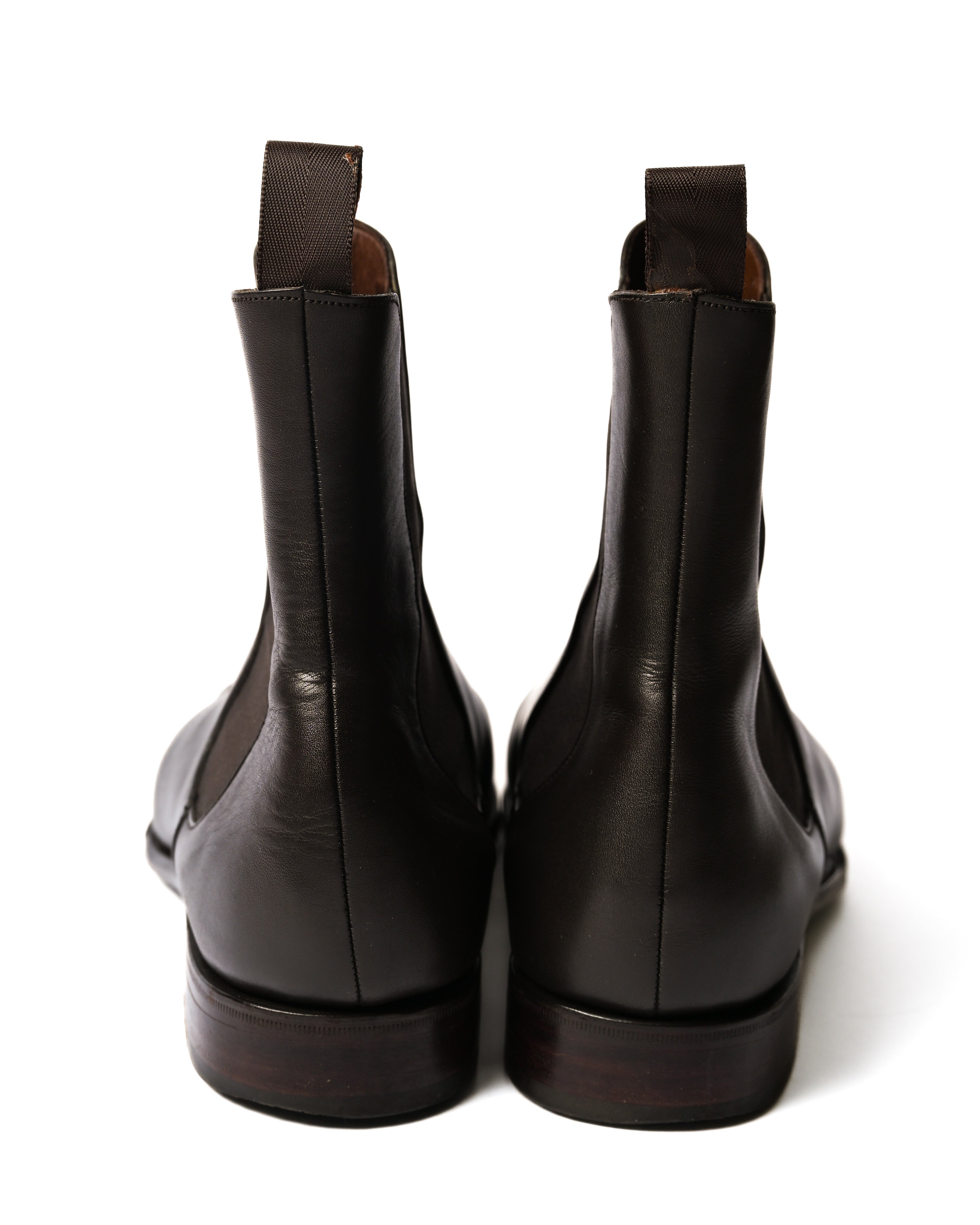 CARMINA Shoemaker/ Beautiful Box-Calf Leather Chelsea Boots Dark Brown