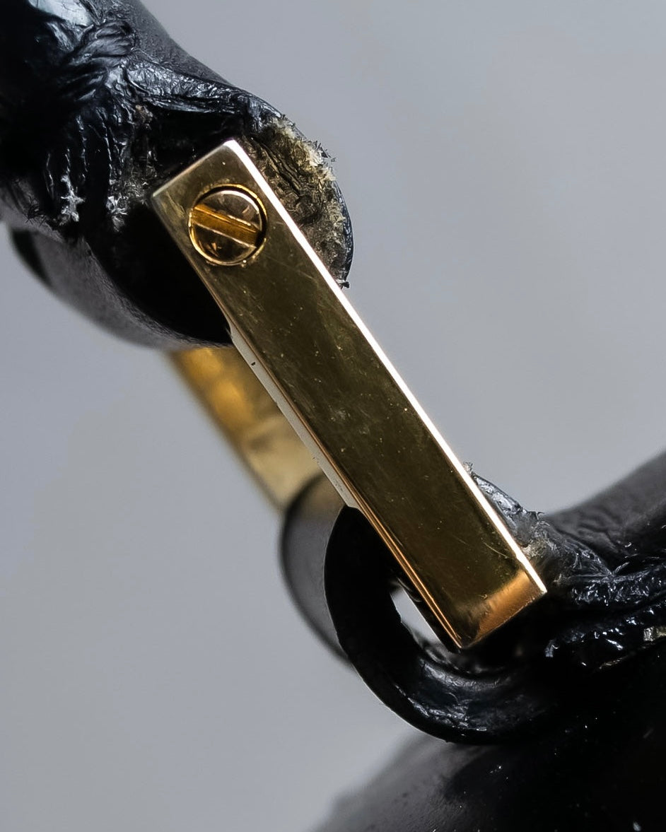 "CELINE" Ringlock design leather hand bag