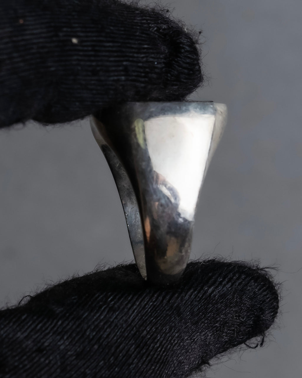 "MAISON MARGIELA" 18SS signet design silver ring