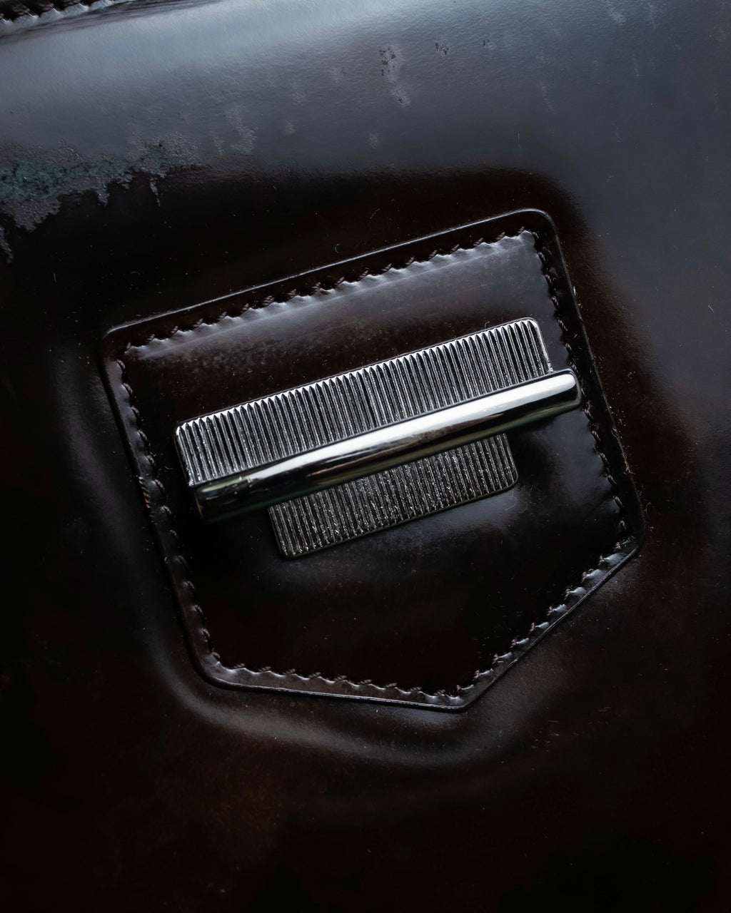 "BALENCIAGA" Patine leather briefcase bag