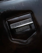 "BALENCIAGA" Patine leather briefcase bag