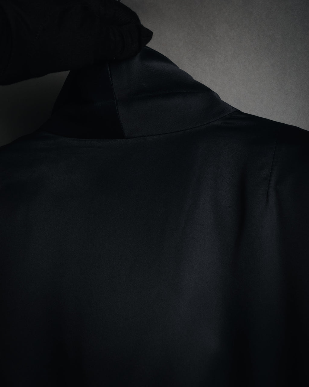 "BALENCIAGA.PARIS" 2008-2009 Sculptural satin shawl collar tuxedo jacket