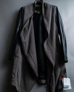 “DOUBLE STANDARD CLOTHING” Designed sleeve hooded middle coat
