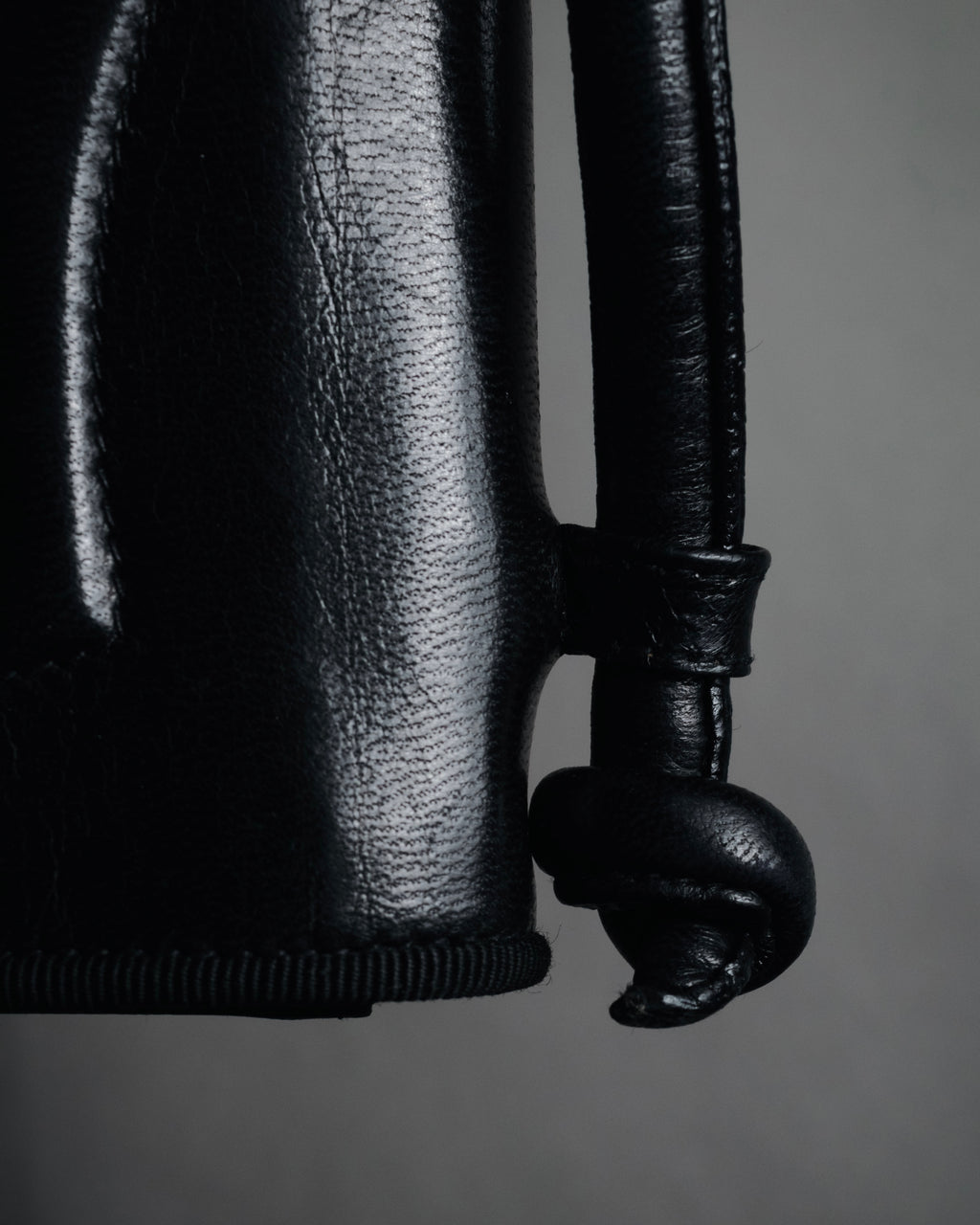 "Salvatore Ferragamo" 90’s-00’s Archive shoe motif embossed leather mini bag