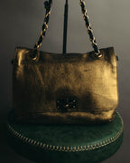 “LANVIN” 2008-2015 Metallic Happy shoulder bag