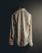 "GUCCI" 2010's-20's Romantic embroidered lace blouse