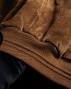 "SEAHOP" Ribbed design suede leather blouson