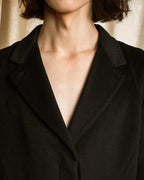 "FENDI" 00's-10's Karl Lagerfeld design shaped long coat