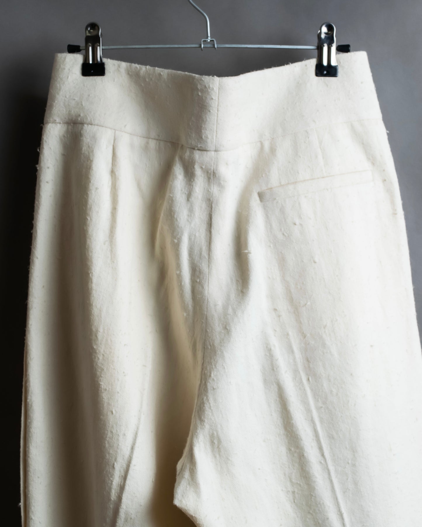 "JIL SANDER" Deep pleat wide tapered slacks