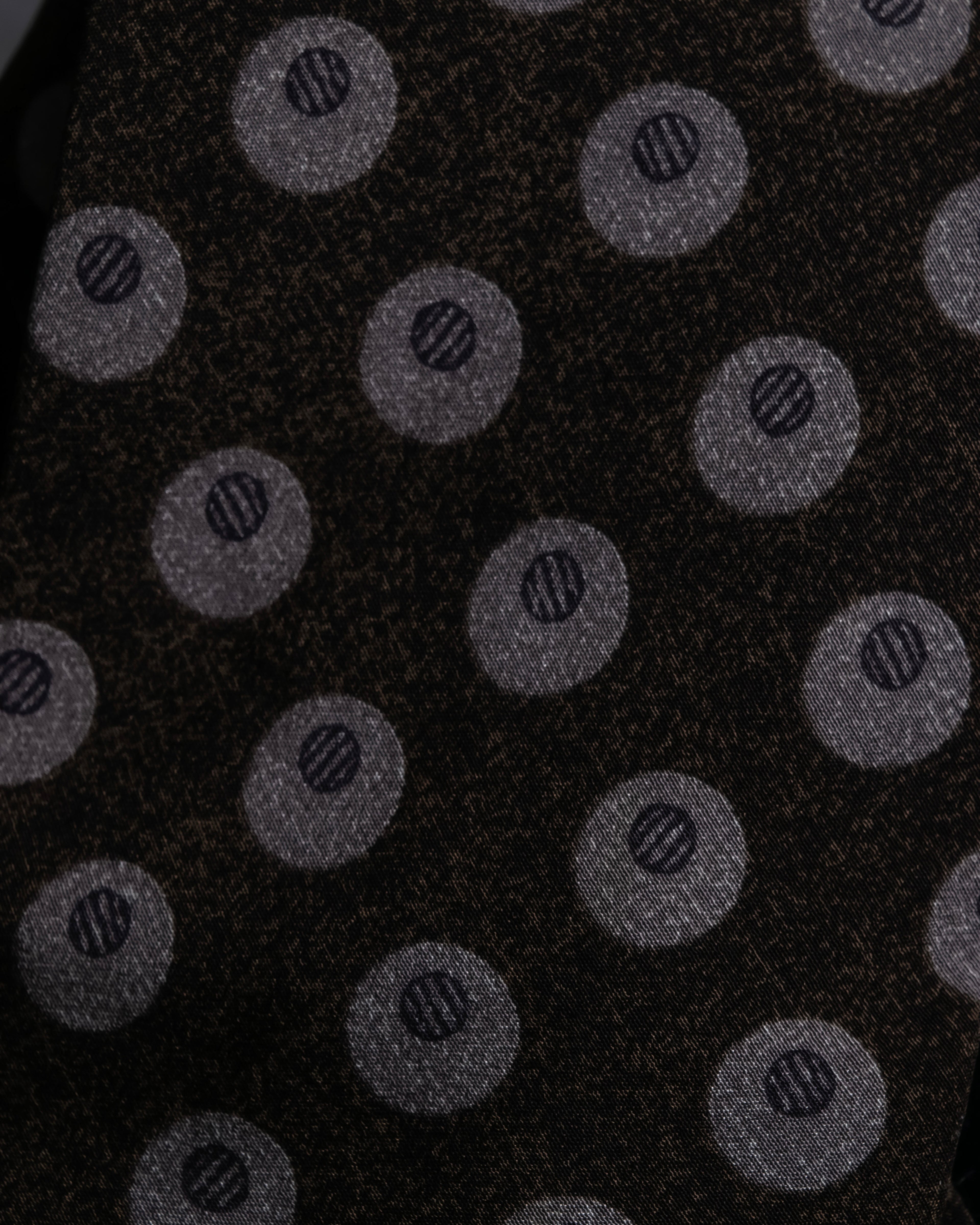 "GIORGIO ARMANI" Oval motif dot silk necktie