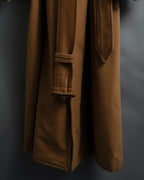 "FENDI" 90's Italian classic 100% cashmere belted coat