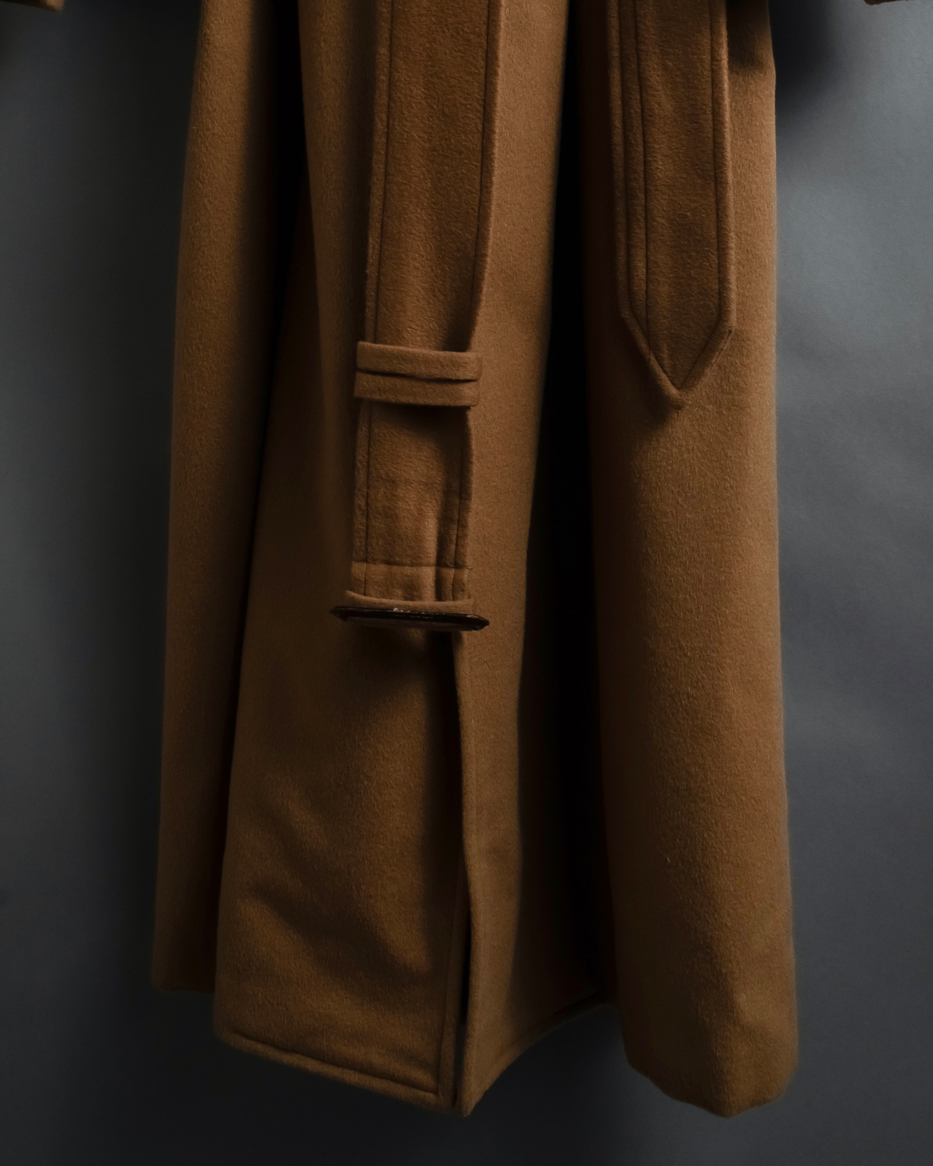"FENDI" 90's Italian classic 100% cashmere belted coat