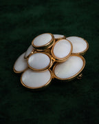 “VETEMENTS” 2017-2021 Archive-referenced mother of pearl flower brooch