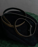 "HERMES" Layered design leather belt