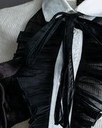 "LOUIS VUITTON" Ribbon frill design regular collar shirt