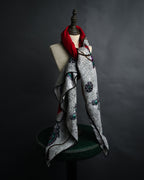 “Christian Dior” 80’s-90’s Jewelry motif monogram silk scarf