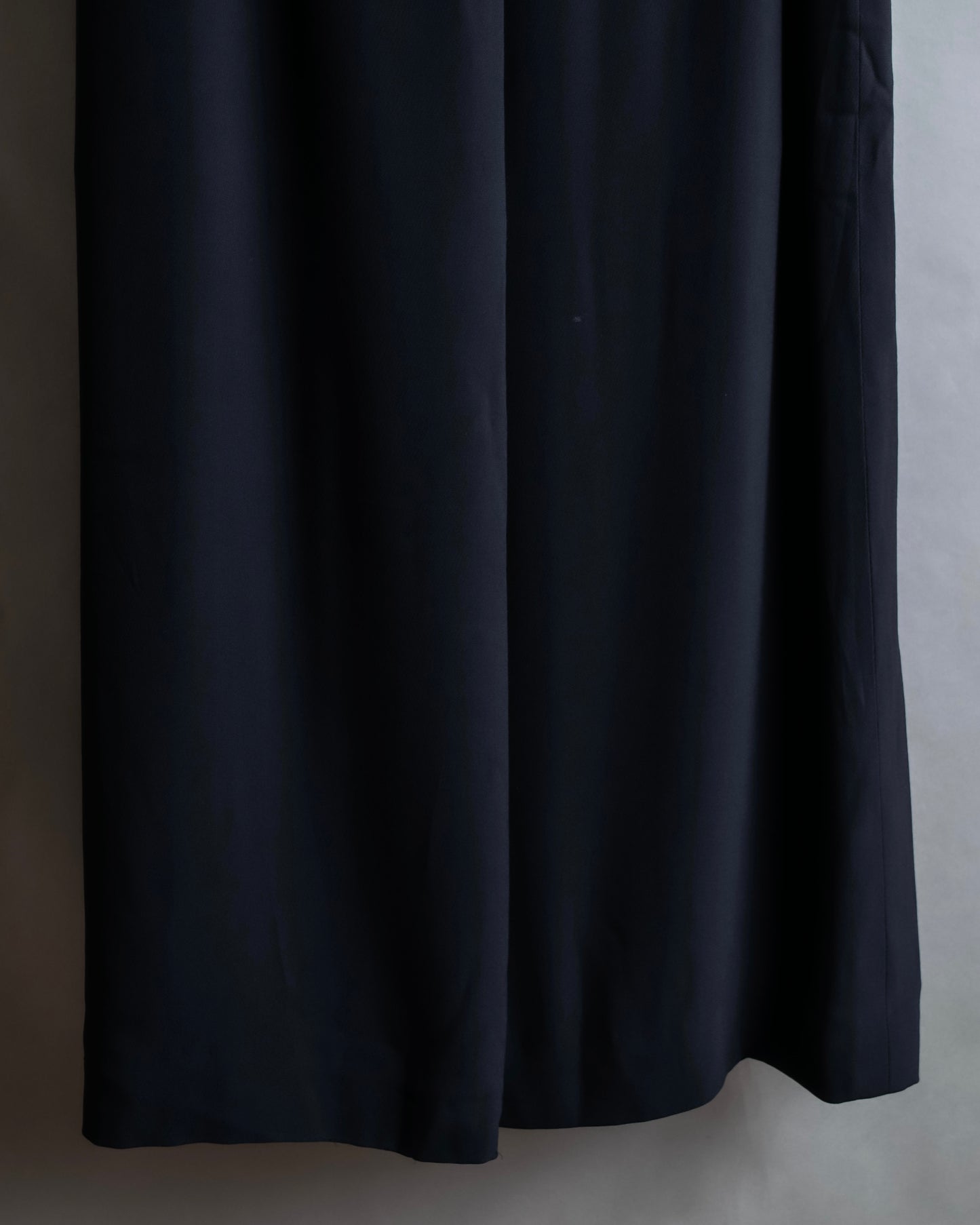 "HERMES" 100% silk straight silhouette maxi skirt