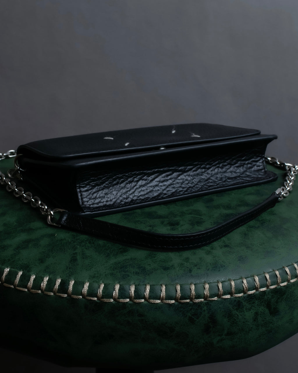"MAISON MARGIELA" Calf leather chain shoulder wallet bag
