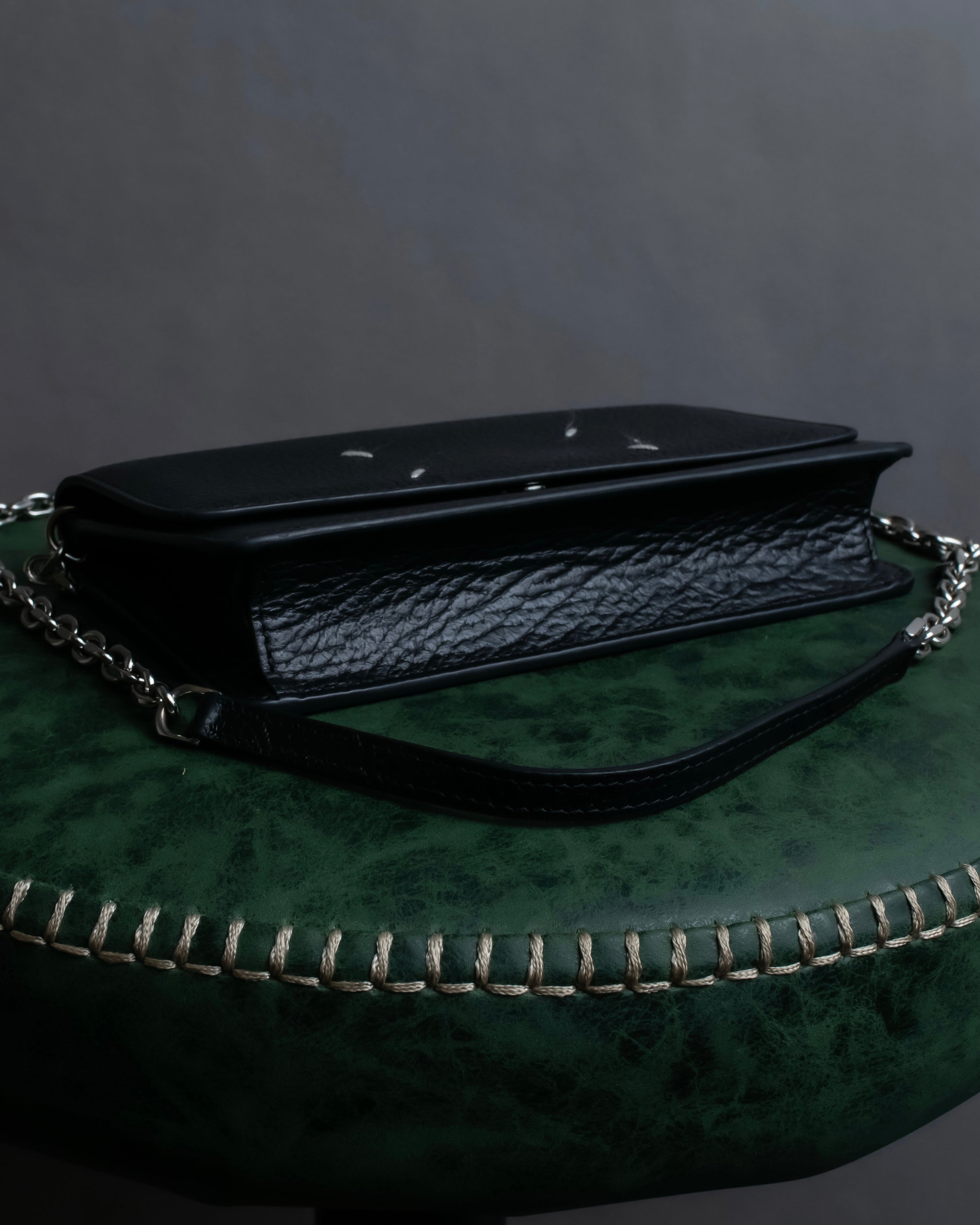 "MAISON MARGIELA" Calf leather chain shoulder wallet bag