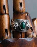 "GUCCI" Double tiger head motif silver ring