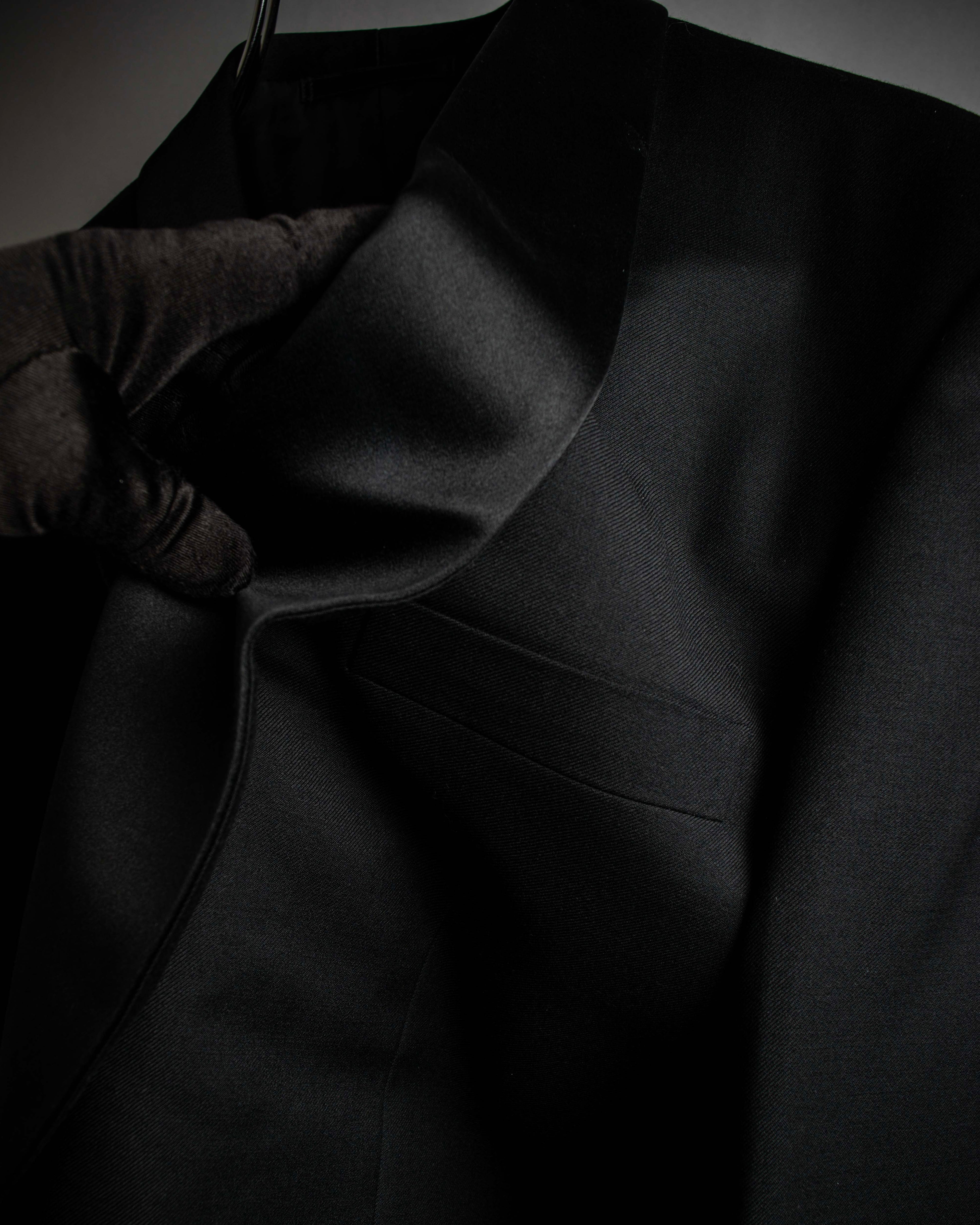 "CHRISTIAN DIOR MONSIEUR" Classical tailored Zegna base satin tuxedo set up