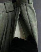 Vintage khaki green wide slacks