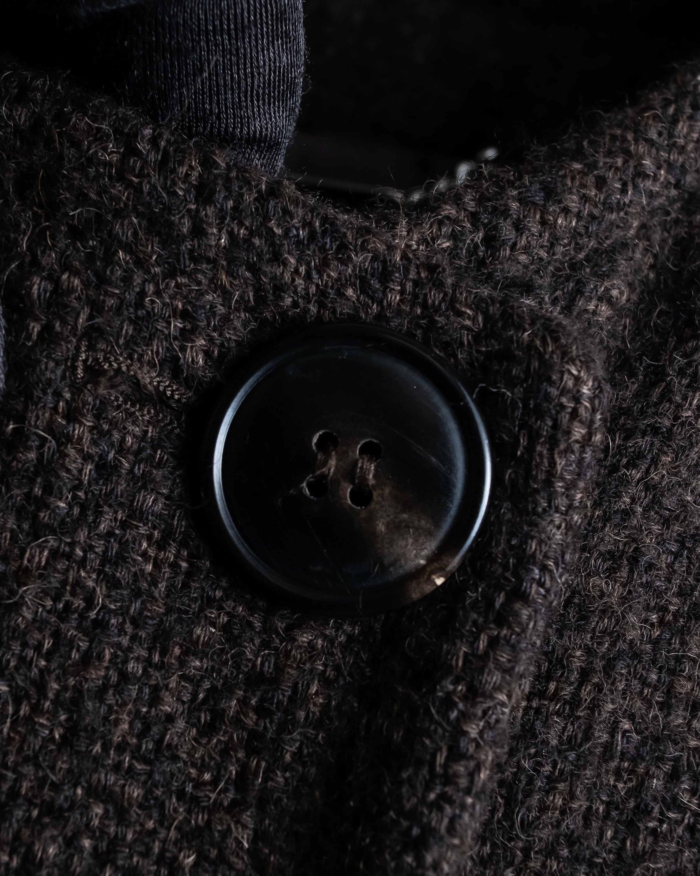 "DOLCE & GABBANA" Fringe scarf included double-breasted coat