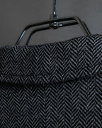 "Weekend Max Mara" Notch lapel tailored jacket & semi flared slacks herringbone set up