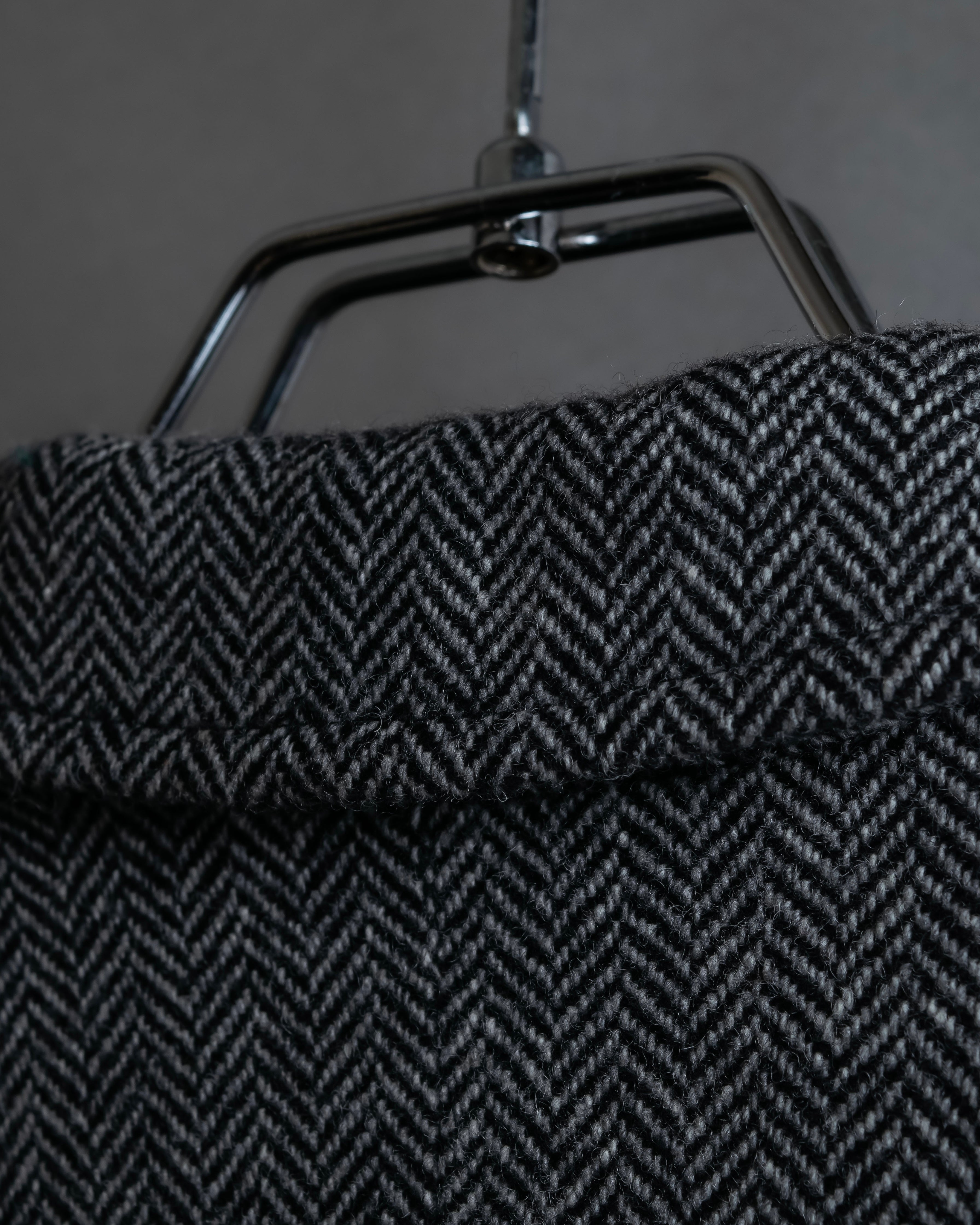 "Weekend Max Mara" Notch lapel tailored jacket & semi flared slacks herringbone set up