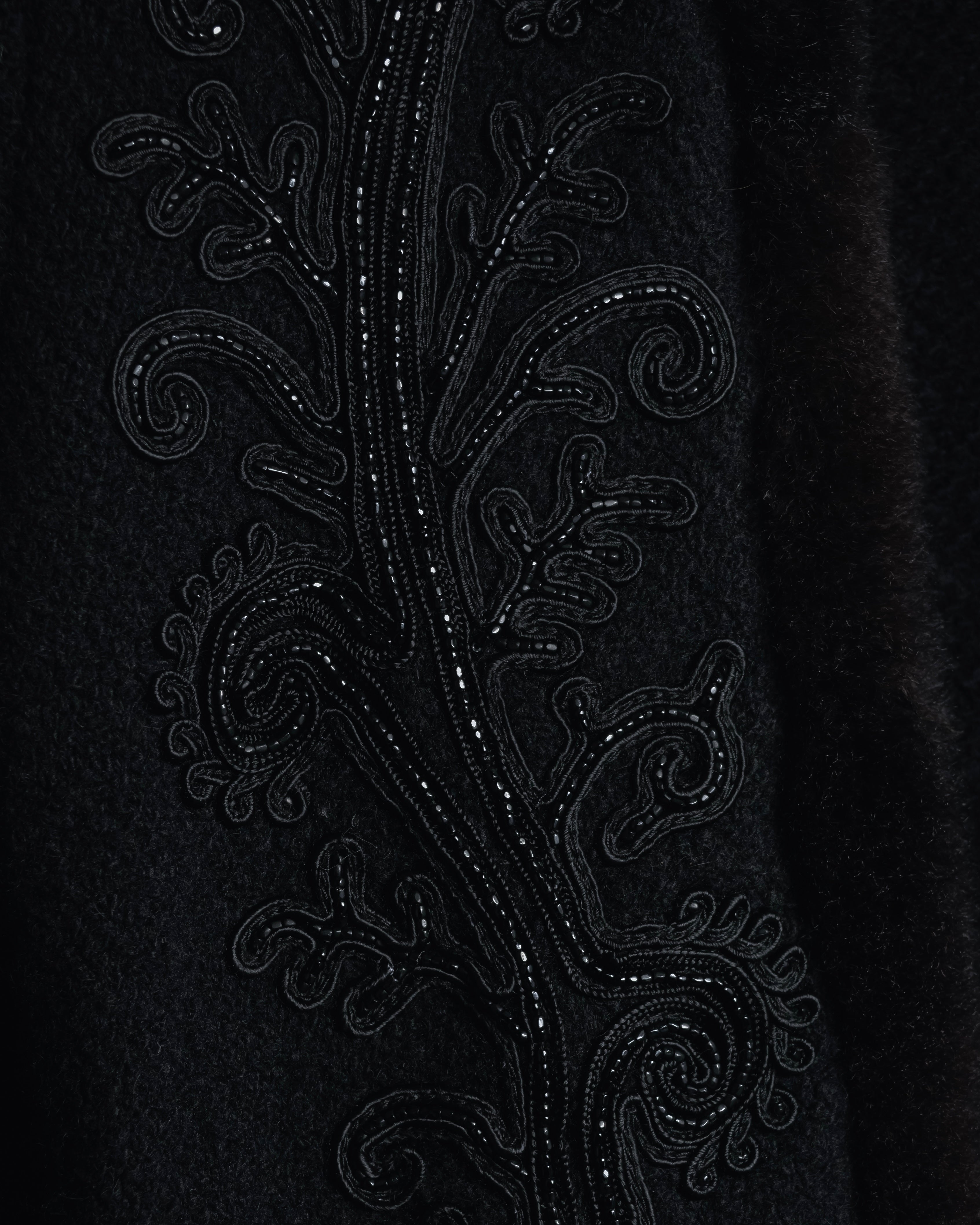 Chaqueta de piel con bordado de cuentas de los años 00 de Ralph Lauren