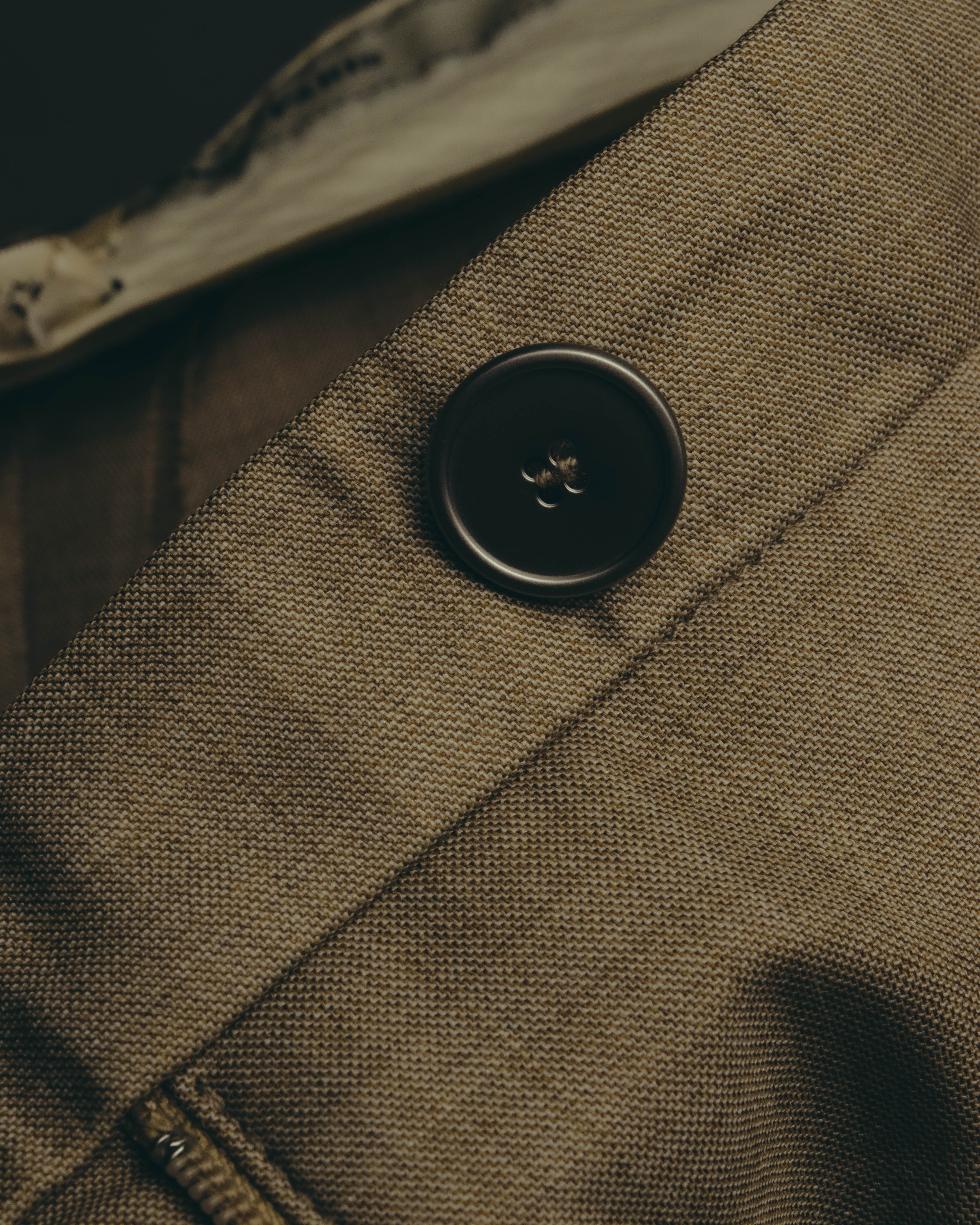 -SPECIAL- "HERMÈS" 90's-00's Wool silk tailored asymmetrical setup suit
