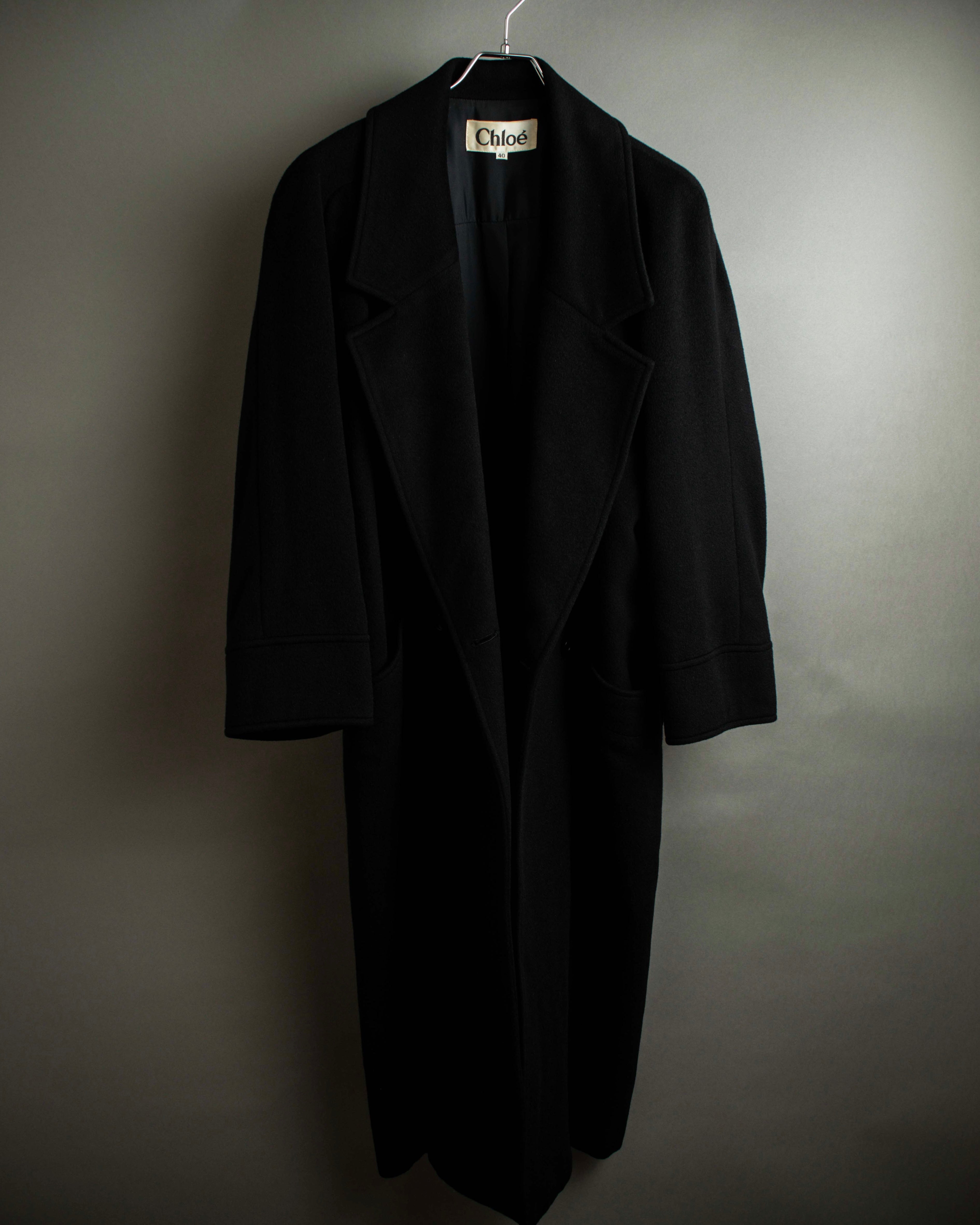 "Chloe" Peak lapel classically tailored chester coat