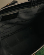 “Salvatore Ferragamo” 90’s-00’s crocodile embossed structured tote bag