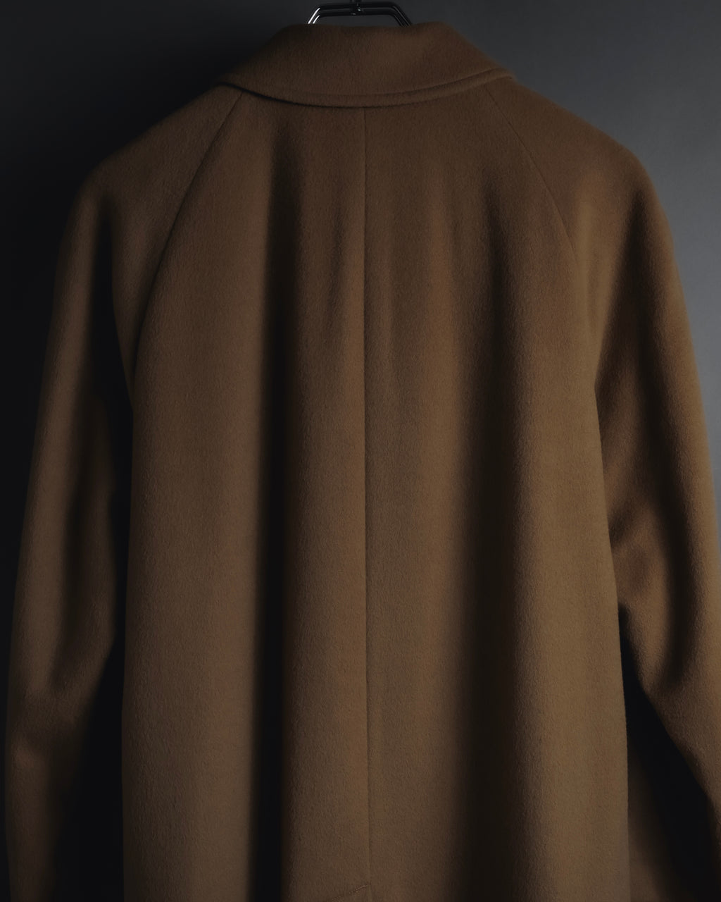 "BURBERRYS" 80’s-90’s Fly-front wool cashmere coat