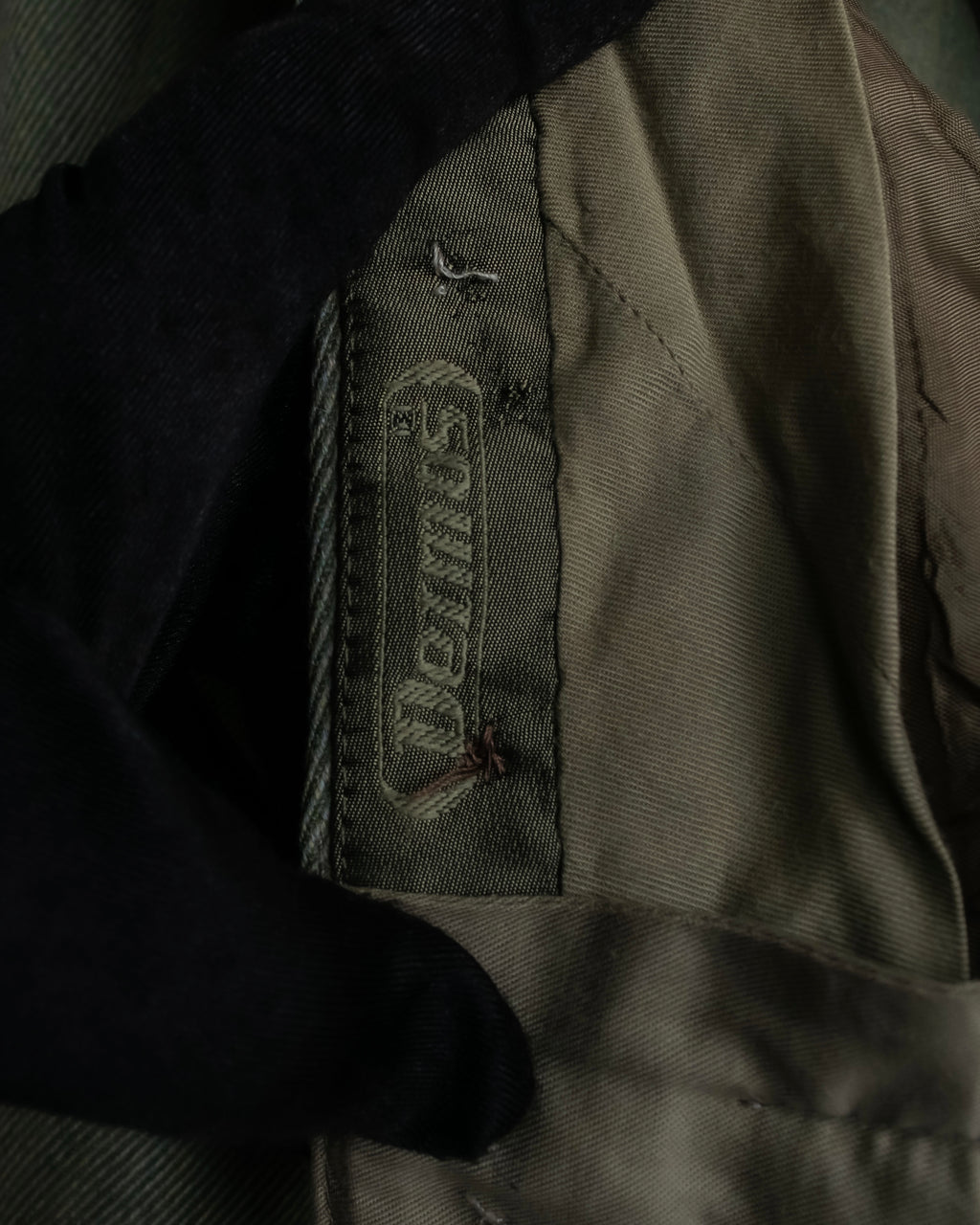 Vintage khaki green wide slacks