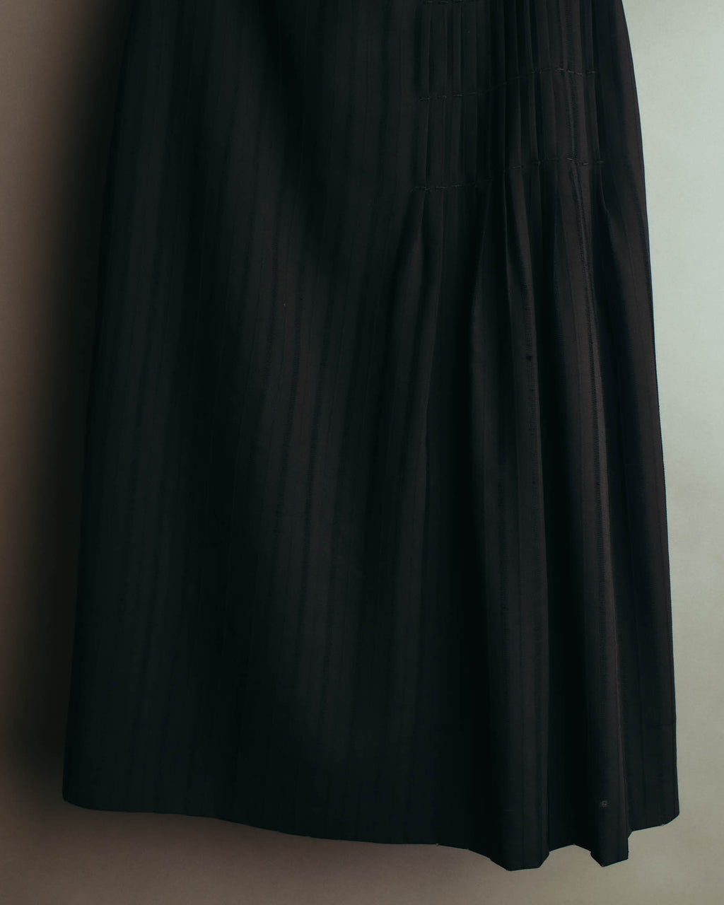 "VERONIQUE BRANQUINHO" 90's-00's Sculptural pleated wool skirt