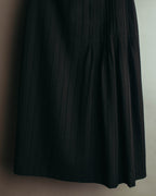 "VERONIQUE BRANQUINHO" 90's-00's Sculptural pleated wool skirt