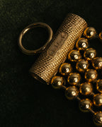 -SPECIAL- “Christian Dior” 70’s-80’s Five strand gold ball chain bracelet