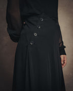 -SPECIAL- “Y’s” 2016 Asymmetric wool gabardine long skirt