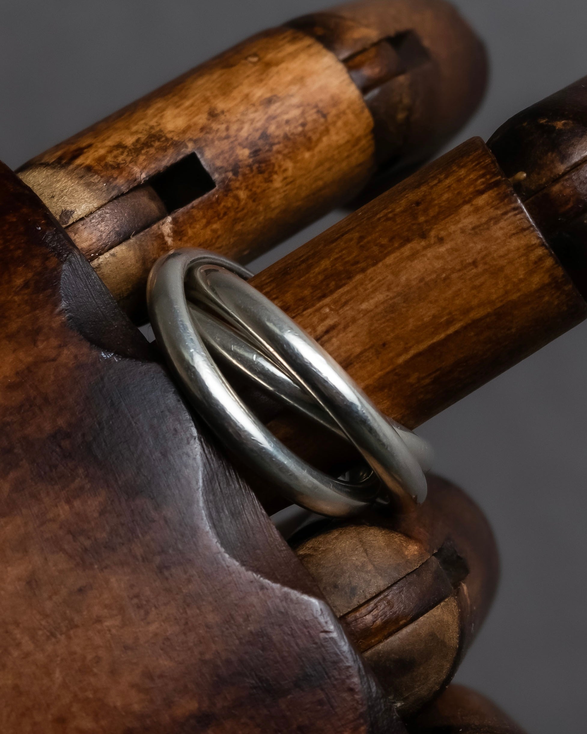 "Tiffany&Co" Trinity design silver ring