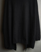 "Christian Dior" 90's-00's Open front wool silk pointelle knit cardigan