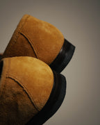 "GUCCI" 10's Camel suede horsebit loafers