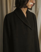 Abrigo largo con diseño de cuello de actriz de los años 90-00 de "Max Mara"