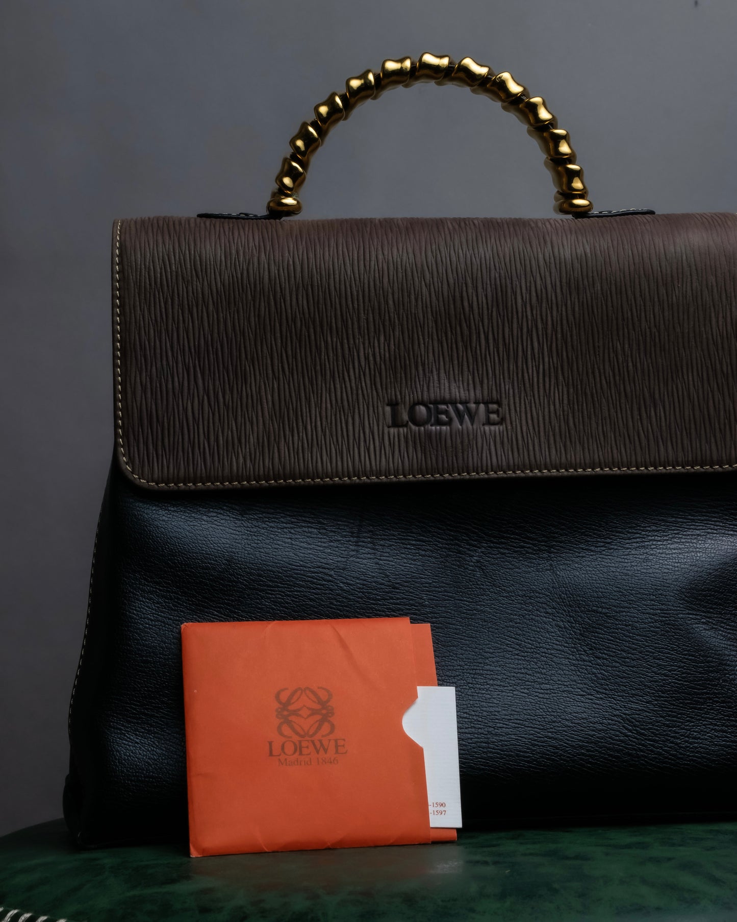 "LOEWE"  Velazquez Twist Series leather hand bag