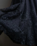 "LOUIS VUITTON" Tiered embroidered design flared skirt