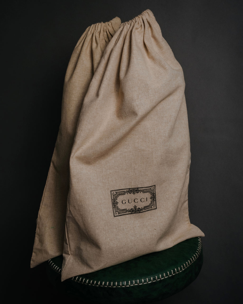 "GUCCI" 20’s archive canvas panel jockey boots