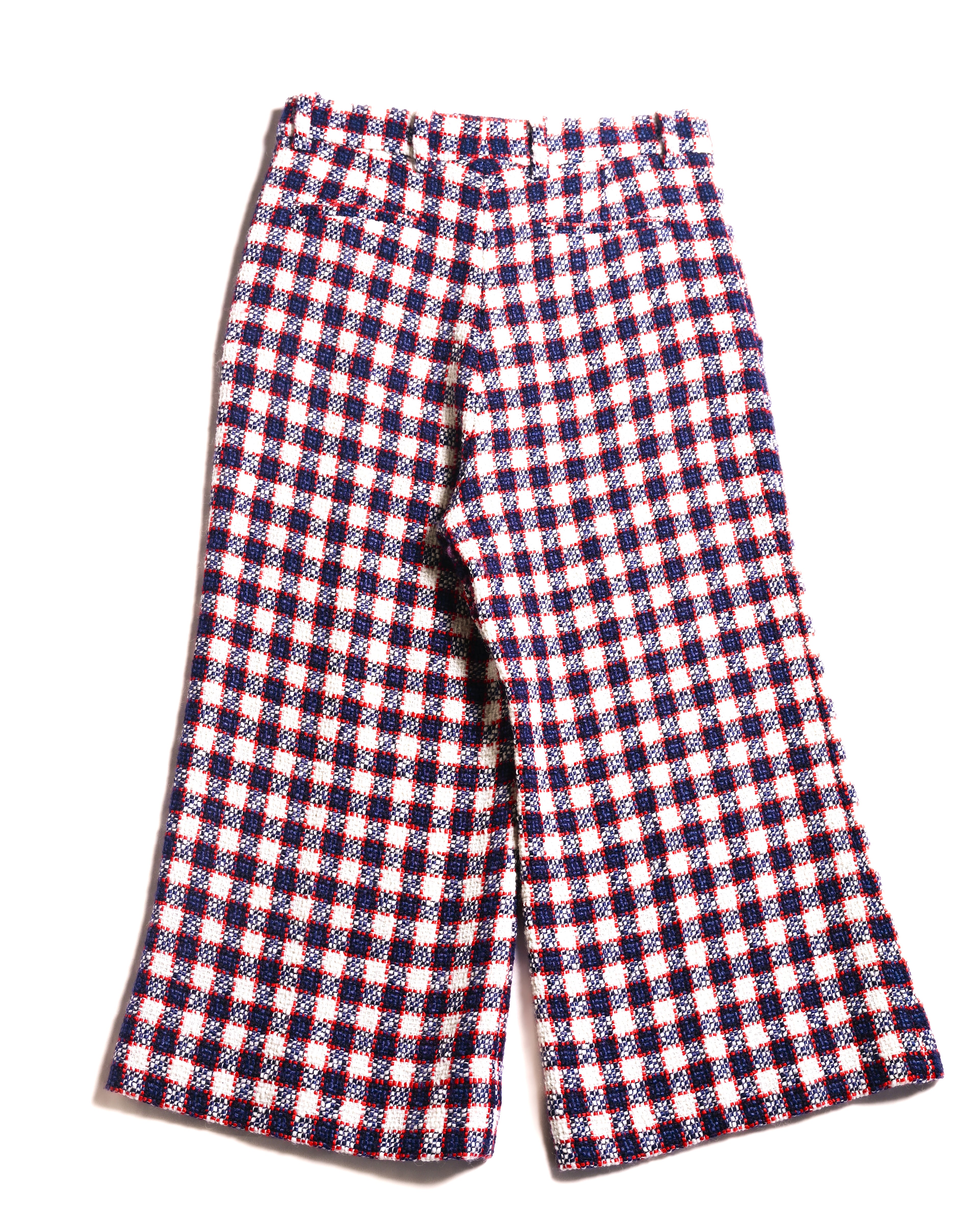 GUCCI by Alessandro Michele / Checkered Pattern Tweed Culotte Pants