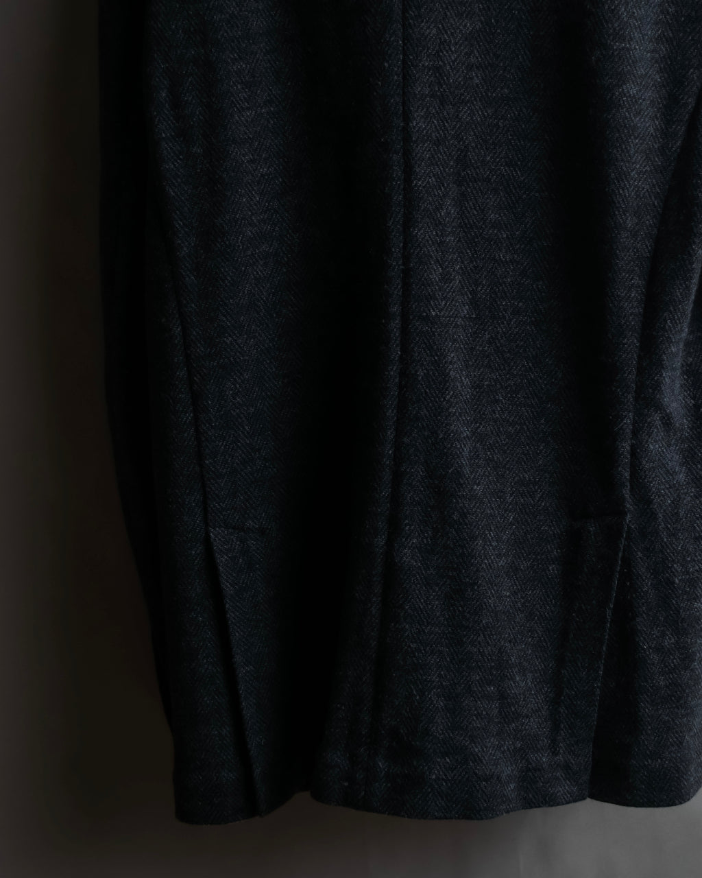 "POLO Ralph Lauren" Herringbone weave charcoal gray tailored jacket