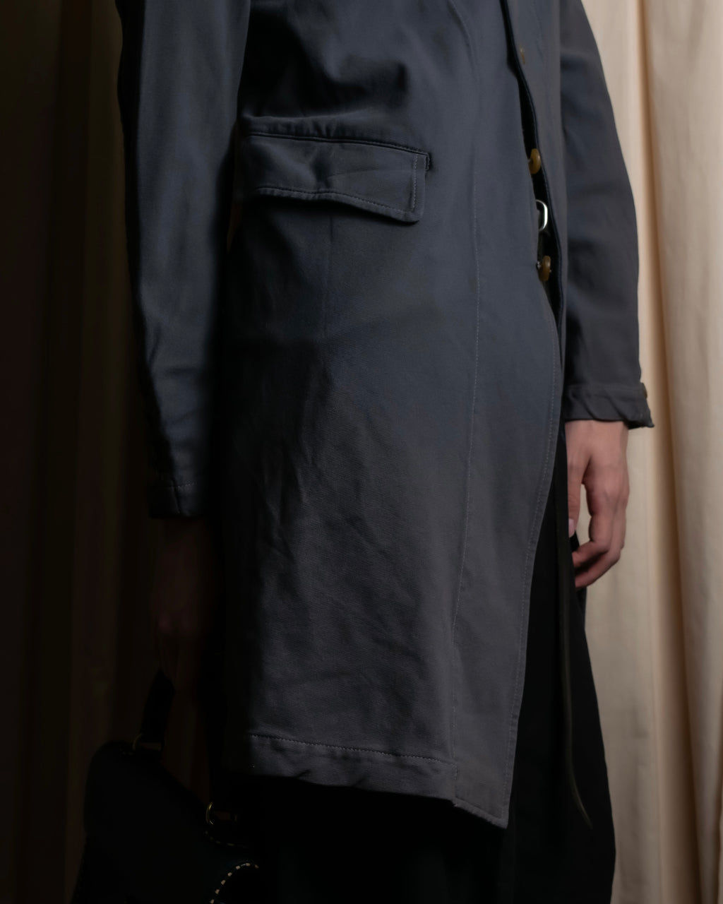 "COMME des GARCONS COMME des GARCONS" Stitchwork placket cut line coat